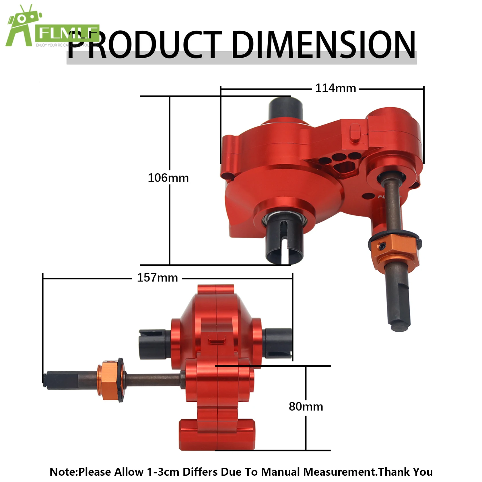 합금 CNC 기어 박스 또는 디퍼렌셜 트랜스미션 기어박스 키트 1/5 HPI ROFUN BAHA ROVAN KM BAJA 5B 5T 5SC Rc 자동차 장난감 게임 부품에 적합