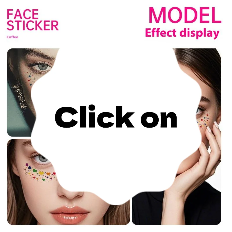 

6-листовое горячее тиснение, веснушки, патчи для макияжа, многоцветные веснушки, временные татуировки, наклейки