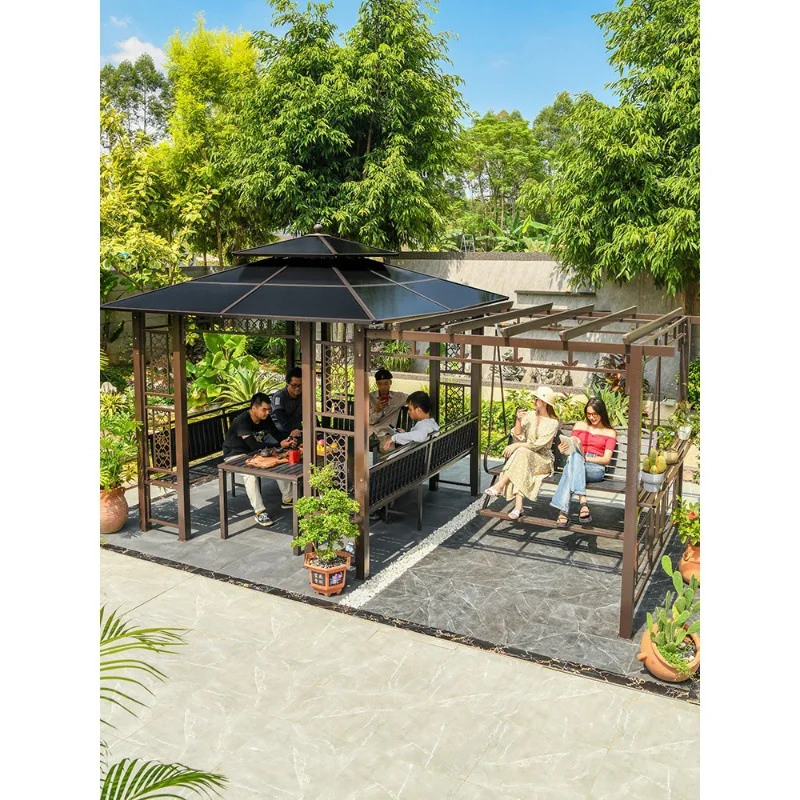 

Outdoor sun board grape stand gazebo tent courtyard climbing vine stand swing villa yard awning pavilion