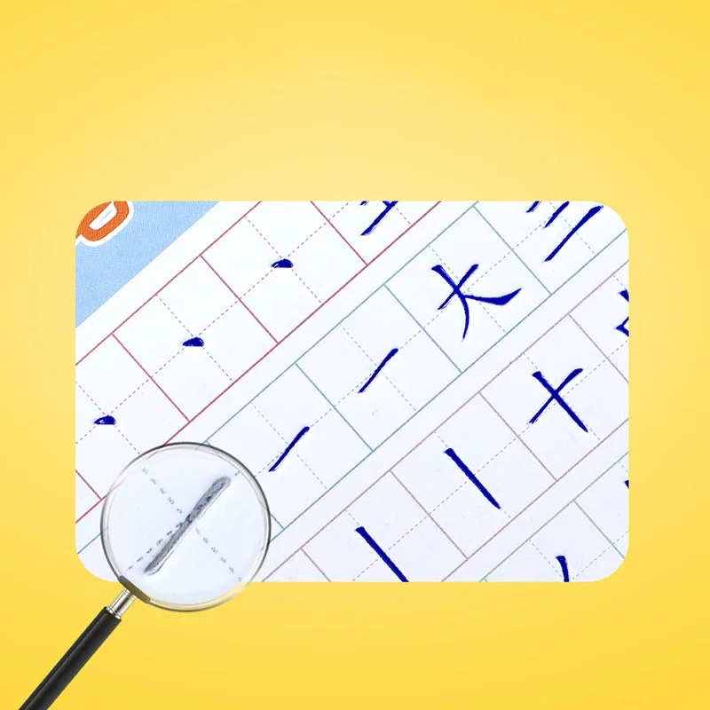 8 Pcs 3D Groove Practice Copybook Children Chinese Characters Reusable Crash Pen Copybook Hard Pen Practice Art Writing Books