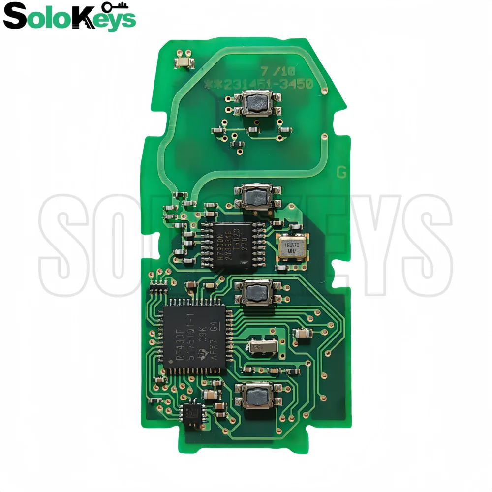 SOLOKEYS  FCC ID:HYQ14FLA 231451-3450 For Toyota Prius Prime 4Runner RAV4 Highlander Camry Original Smart Key 312/314MHz 8A Chip