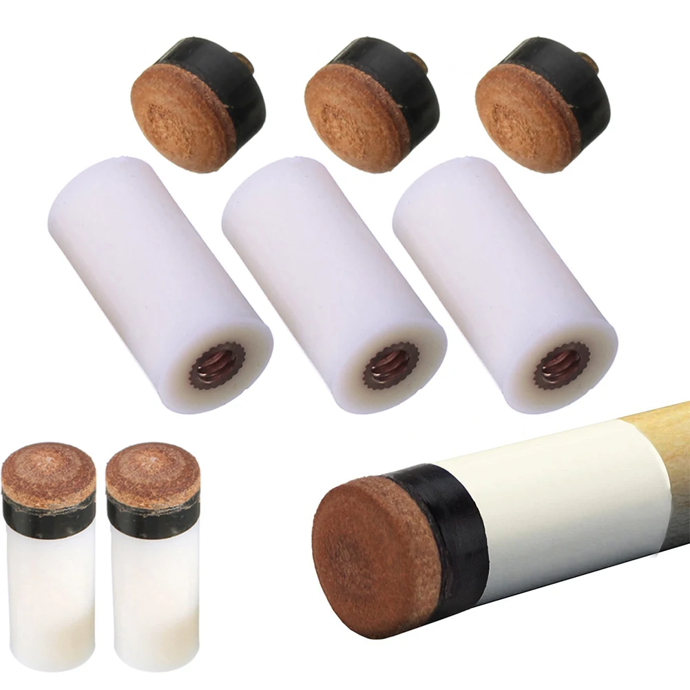 

10 Pcs Pool Cue Tip Custom Billiard Accessories Tips Replacement Kit and Ferrules Billiards