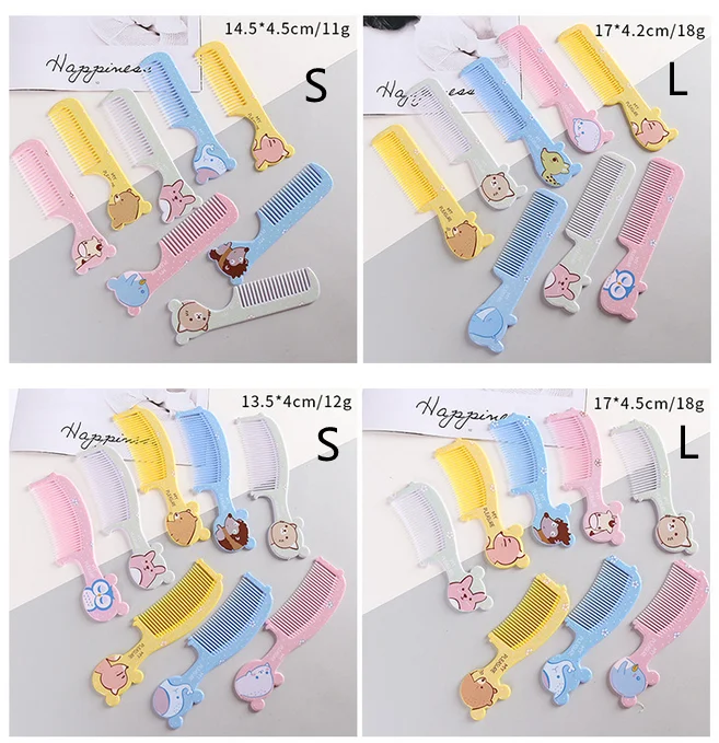 Cute Cartoon Animal Portable Kids Hairdressing Comb Anti-static Combs Hair Cmb for Girls Kids Hair Comb Baby Hair Comb