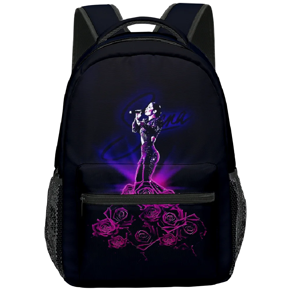 Cartoon Novelty Selena Quintanilla student Bookbag Notebook Backpacks 3D Print Oxford Waterproof Boys/Girls Travel Backpacks