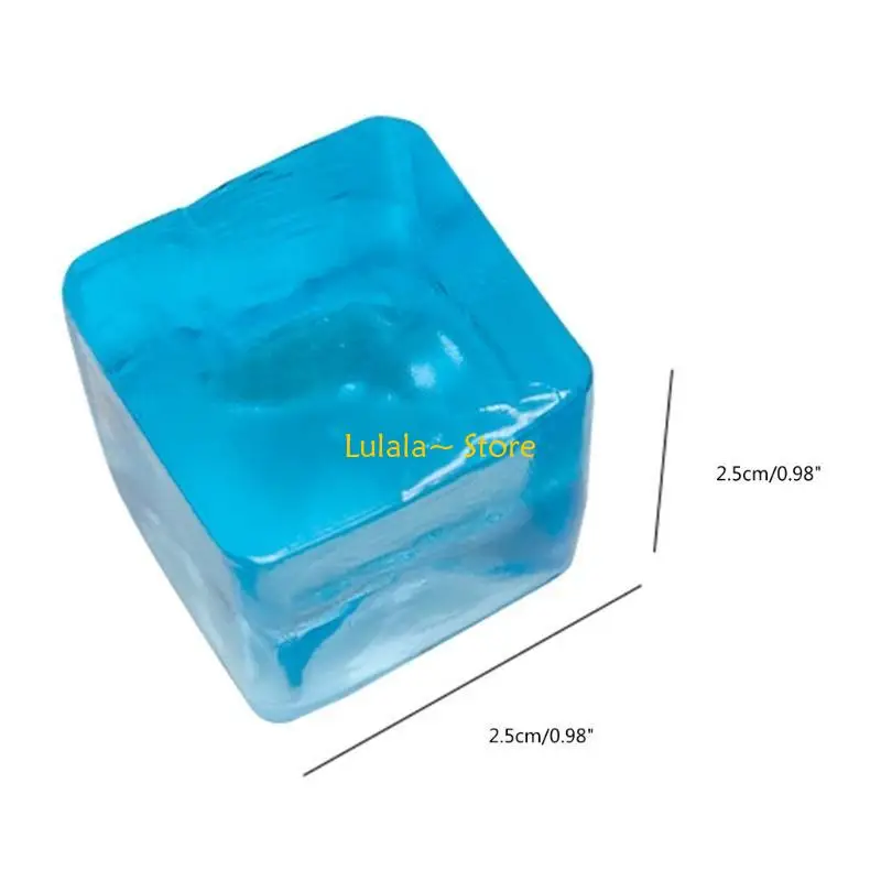 Y4QA – Cube glace incassable en 20 pièces, Figurine Maltose, nouveauté Gag Table, jouet pétrissage mignon, Cube