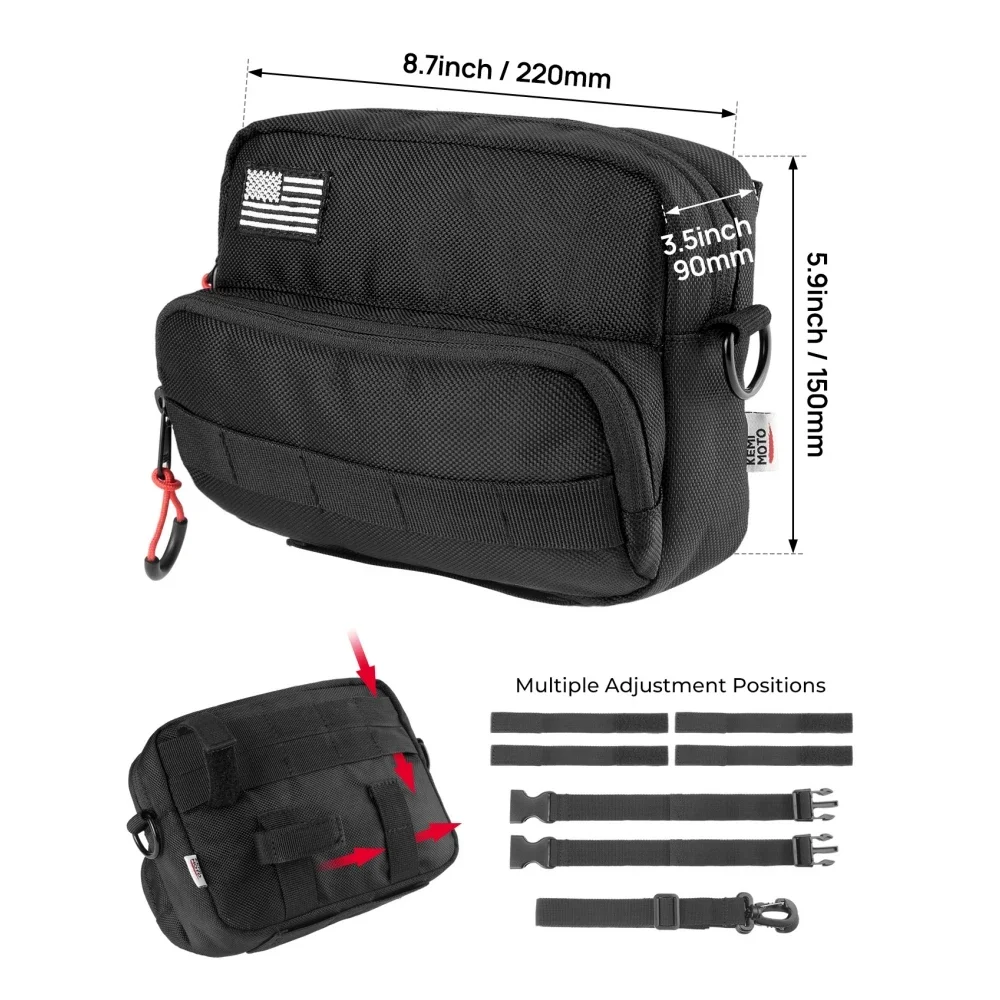 Motorcycle Handlebar Bag Shoulder Bag Universal Multifunction Storage Barrel For Yamaha  FZ 07 MT07 MT09 For Kawasaki For Honda