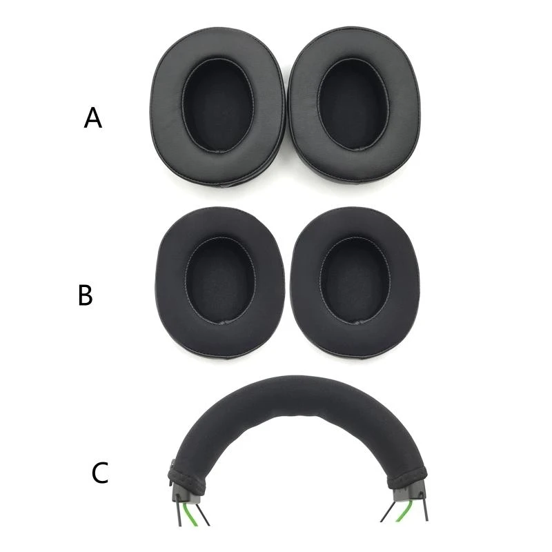 Schaumstoff-Ohrpolster für Blackshark V2X V2Pro V2SE Gaming Headset. Qualifizierte Ohrpolster, Kopfhörer-Reißverschluss-Kissen – Detail 8