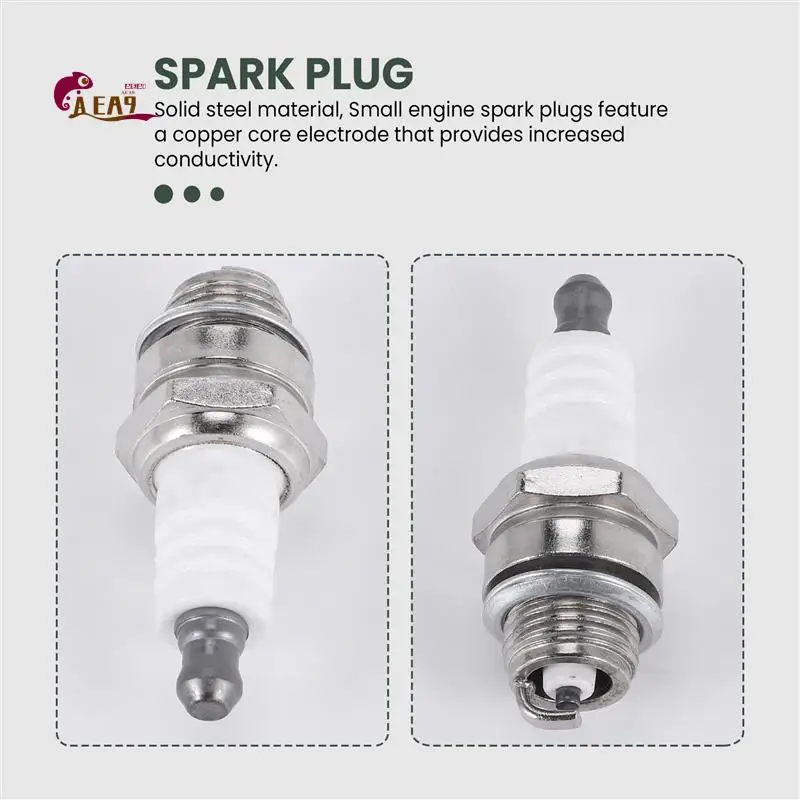 

AEA9-10Pcs L7T Spark Plug For Trimmer Blower Chainsaw Brushcutter Strimmer Lawn Mower