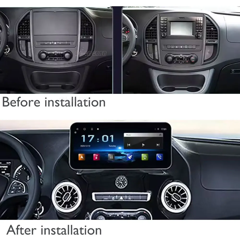 Wireless CarPlay For Mercedes Benz Vito W447 2016 - 2021 Auto Navigation GPS Car Multimedia Player DSP Stereo 4G WiFi Android 16