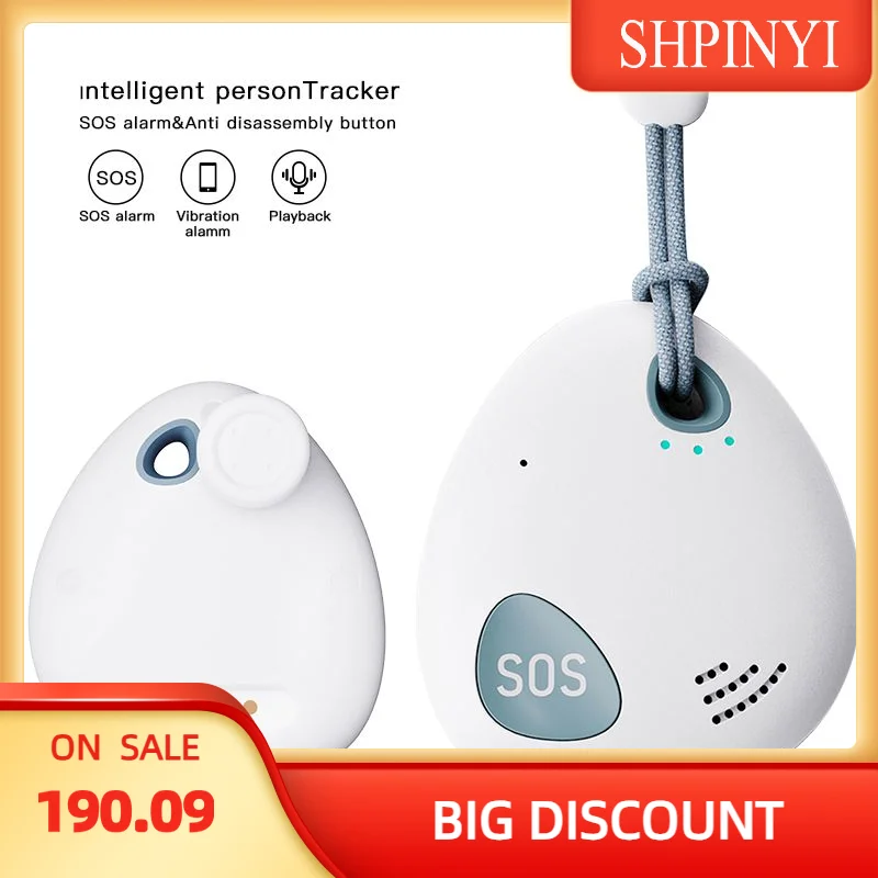 Smart Personal GPS Tracker Waterproof Anti-Lost GPS Tracker SOS Alarm APP Remote Control Dual SIM Card Support GSM/WIFI/GPRS