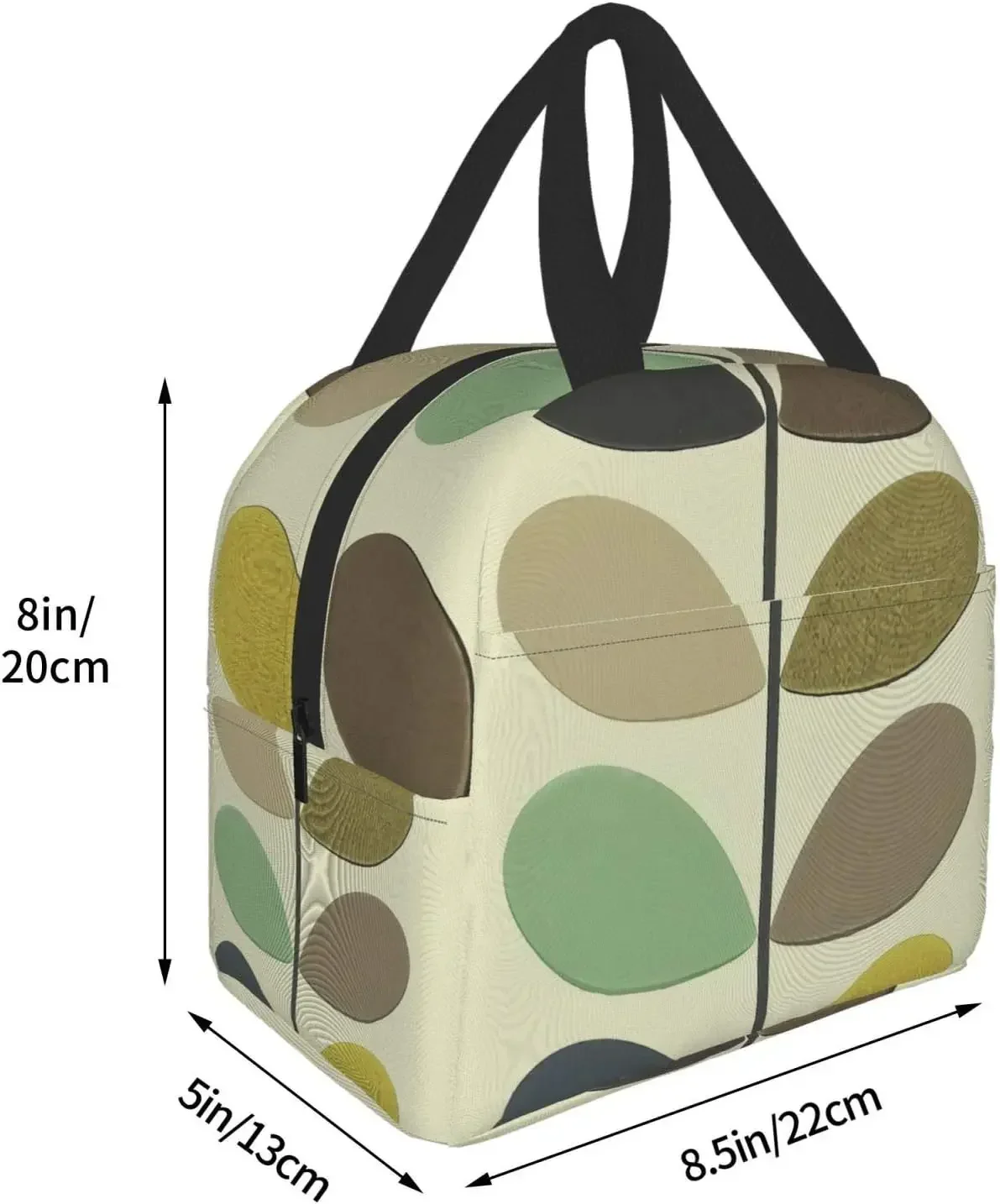 Orla Kiely Print Portable Lunch Tote Bag Waterproof Reusable Durable Insulated Lunch Boxes for Men Women Work Picnic Travel