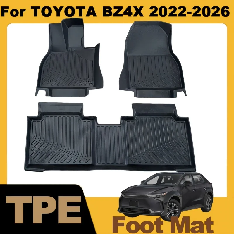 For TOYOTA BZ4X 2022-2026 TPE Floor Mats Set TPE