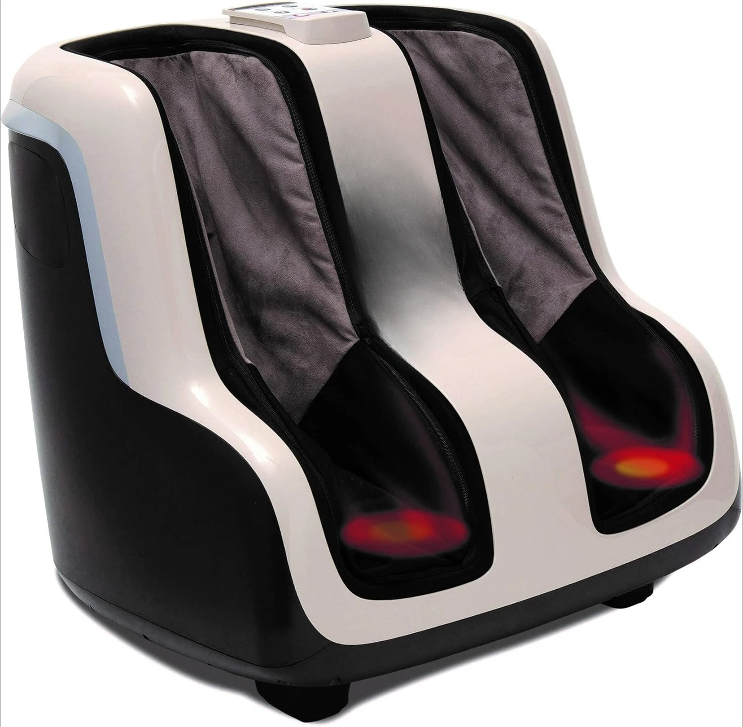 Foot & Calf Massager w/ Heat - Plantar Fasciitis Relief Circulation Shiatsu Deep Kneading Vibrating for Stress  Compression