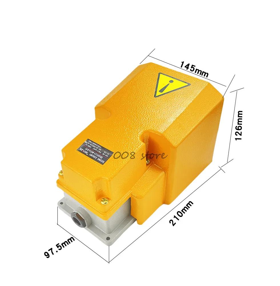 LTH-1/6 Foot Switch Aluminum Shell Machine Tool Parts Silver Point Electrical Power Industrial Reset pedal switch