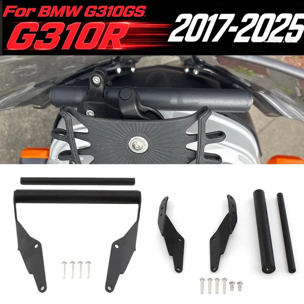 

G310GS G310R 2025 GPS Navigation Plate Bracket Handlebar Adapt Holder For BMW G310GS G 310 GS G310R G 310GS G310 R 2017-2025
