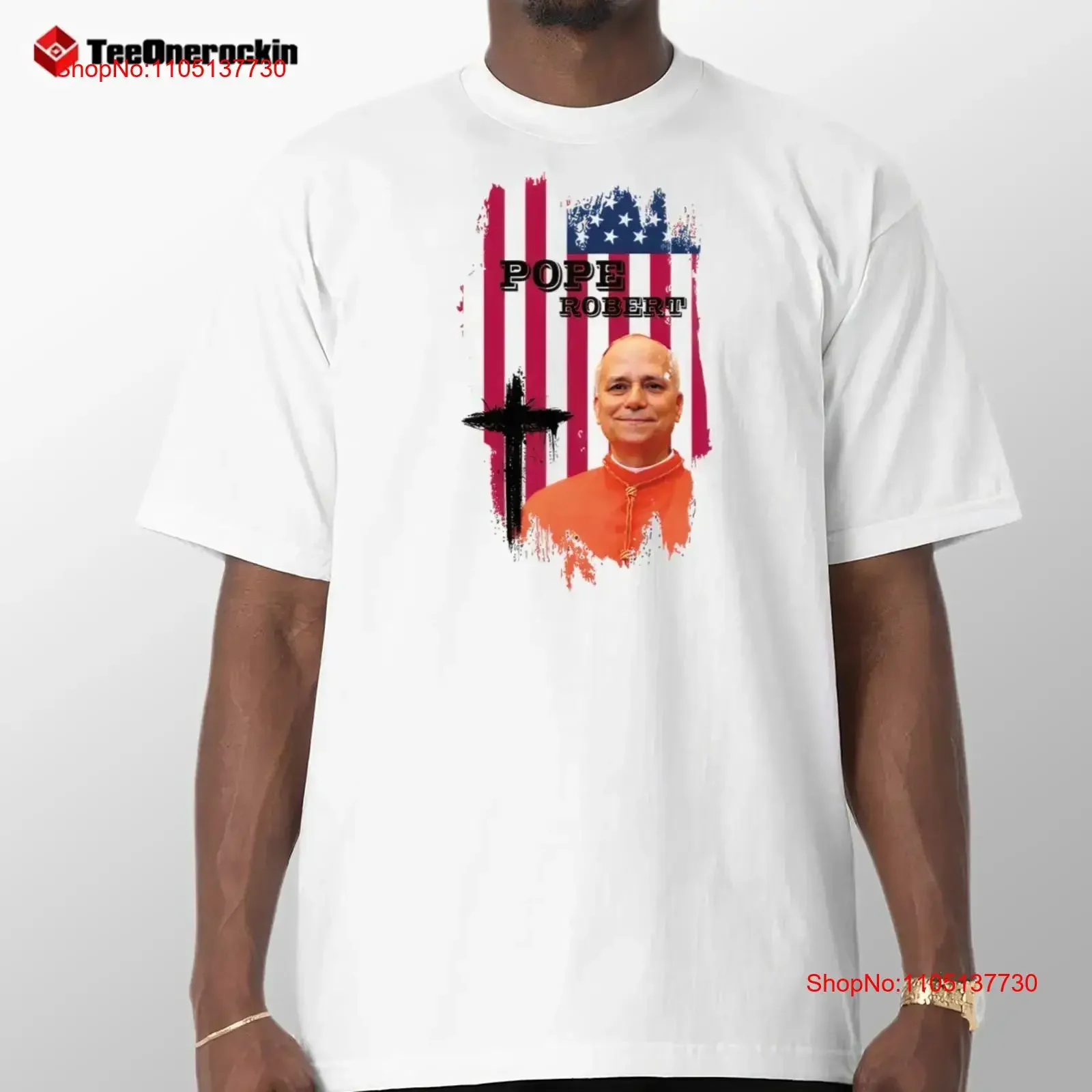 

Футболка Robert Francisco Prevost New Pope Habemus Papam Holy Father Faith, винтажная стираная универсальная дышащая слегка модная футболка