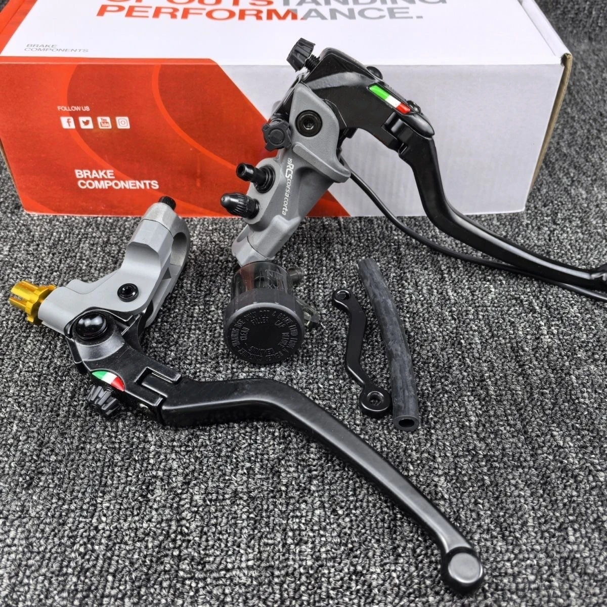 Universal 19RCS Perch Line Clutch Brake Master Cylinder Lever 22mm Piston for Racing Street Bike Honda Yamaha Kawasaki