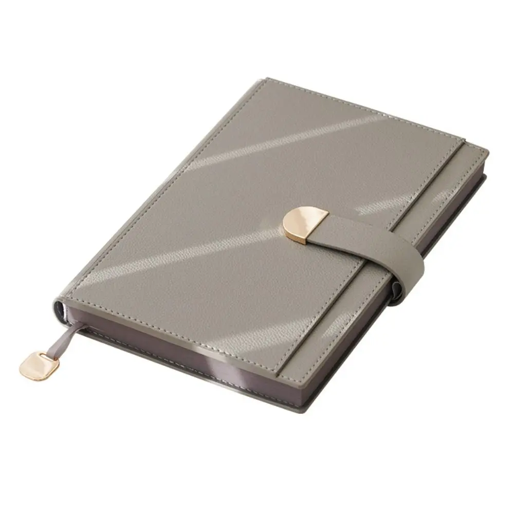 Notepads A5 Diary Notebook Magnetic Buckle 200 Pages Meeting Notebook PU Leather Thicken Daily Planner School