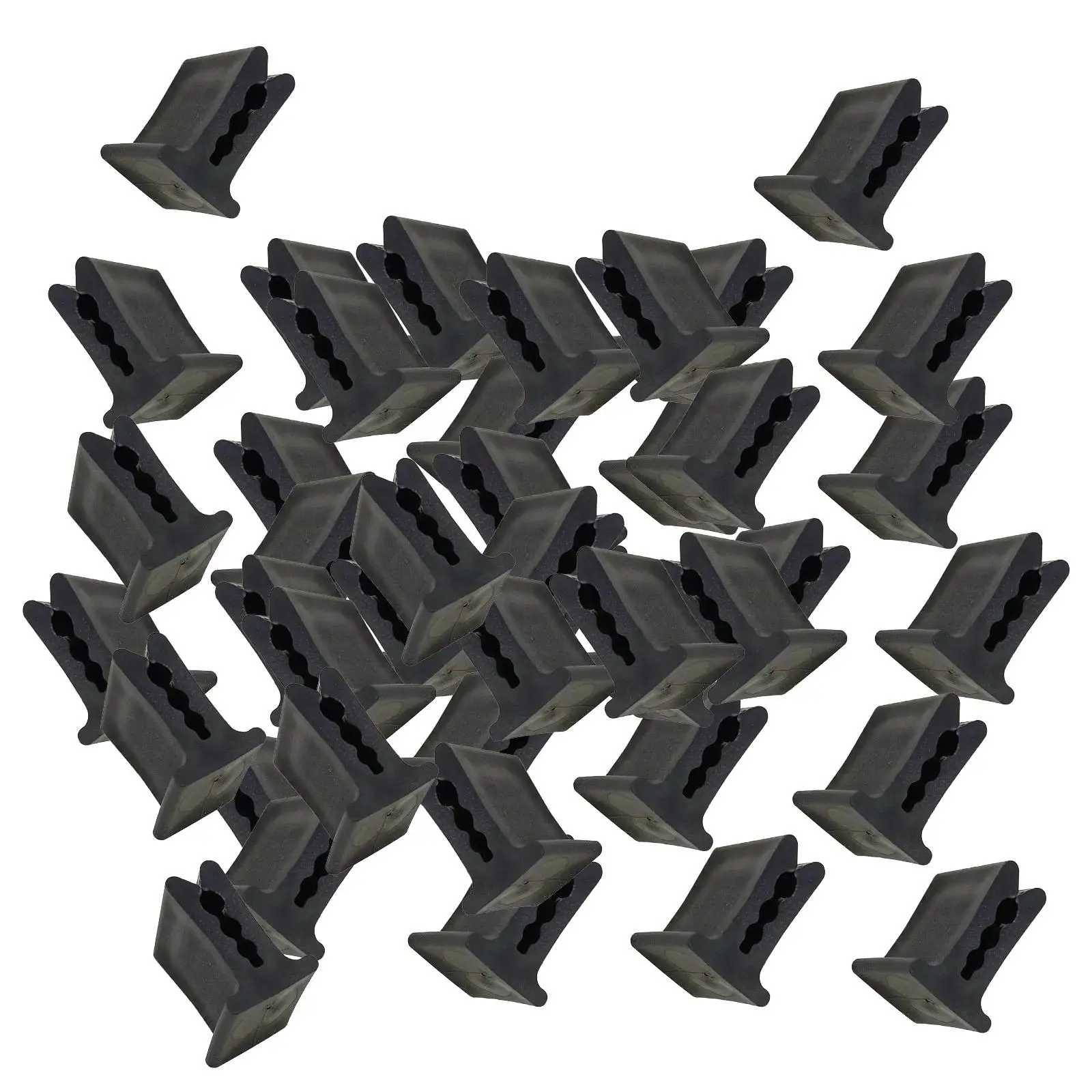 

100Pcs Greenhouse Clamps Film Clips for 2mm to 5mm Steel Wire PP Material