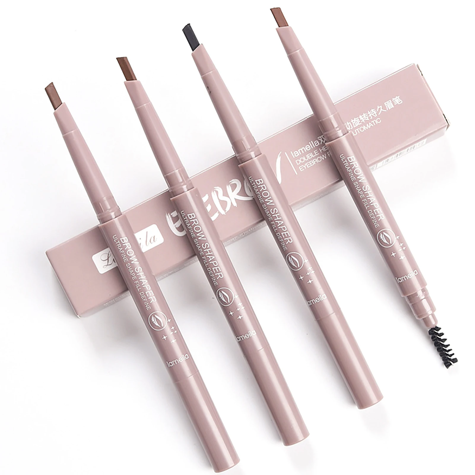 Lameila Double-headed Eyebrow Pencil Natural Long-lasting Waterproof And Sweat-proof Non-marking Eyebrow Pencil Eyebrow PenTSLM1