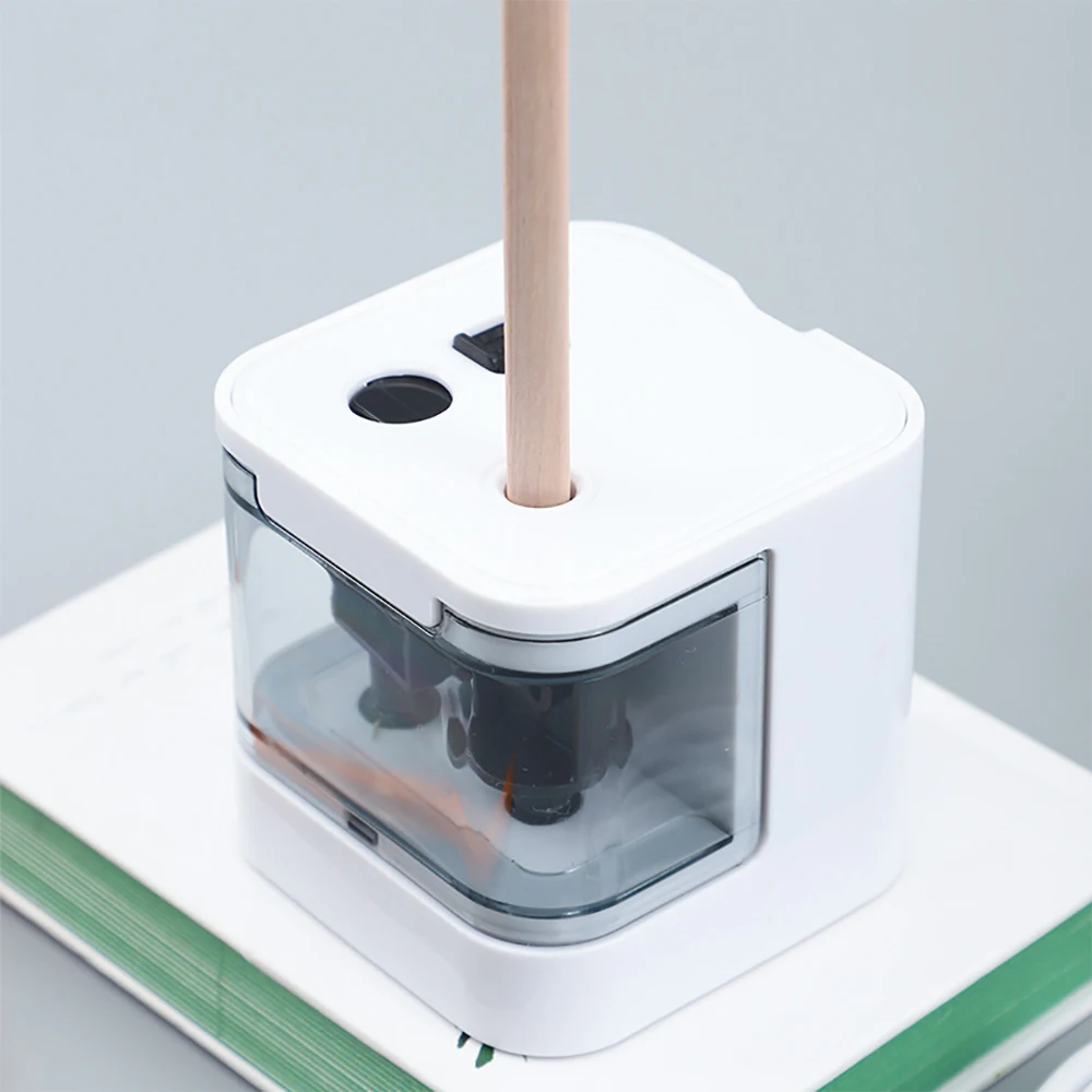Two-hole Electric Automatic Pencil Sharpener Switch Pencil Sharpener Home Office School Stationery Supplies