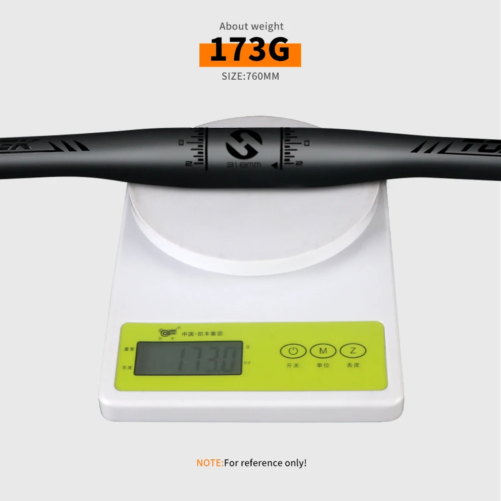 TOSEEK-Matt Black Carbon Handlebars, Bicycle Handlebar, Mountain Bike Accessories, 31.8*580-720mm, 740mm, 760mm