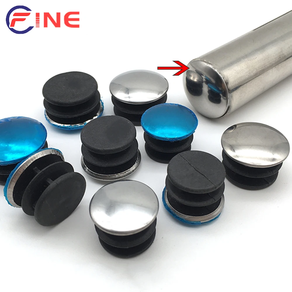 

Steel Round Pipe Blanking Insert Plug Tube End Cap Bungs Table Chair Leg Cover Bumper Floor Protector Furniture Feet Accessories