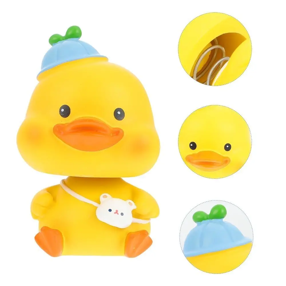 Kawaii Kawaii Cartoon Duck Ornament Exquisite Mini Shake Resin Duck Figurine Handmade Creative lucky Duckling Doll Toy Desk