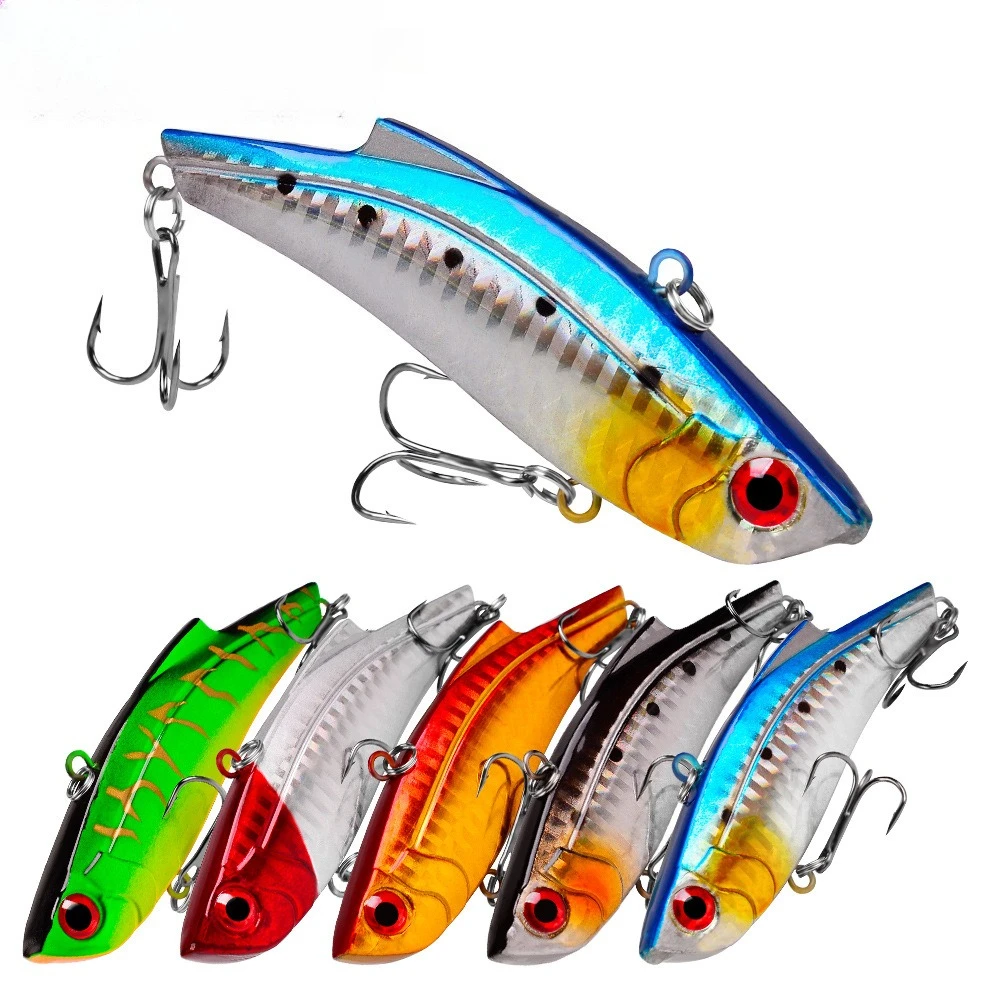1 ud./5 ud. Señuelo de pesca duro Rattlin de 9 cm y 27.4 g para lanzado largo, señuelos VIB de invierno con anzuelo Rattlin, señuelos Vibra de hundimiento, cebos tipo lápiz