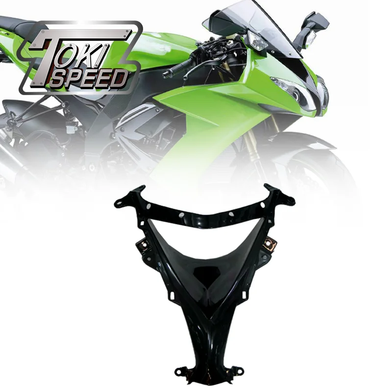 

For Kawasaki Ninja ZX-10R ZX10R ZX 10R 2008 2009 2010 08 09 10 New Motorbike Head Front Upper Nose Injection Fairings
