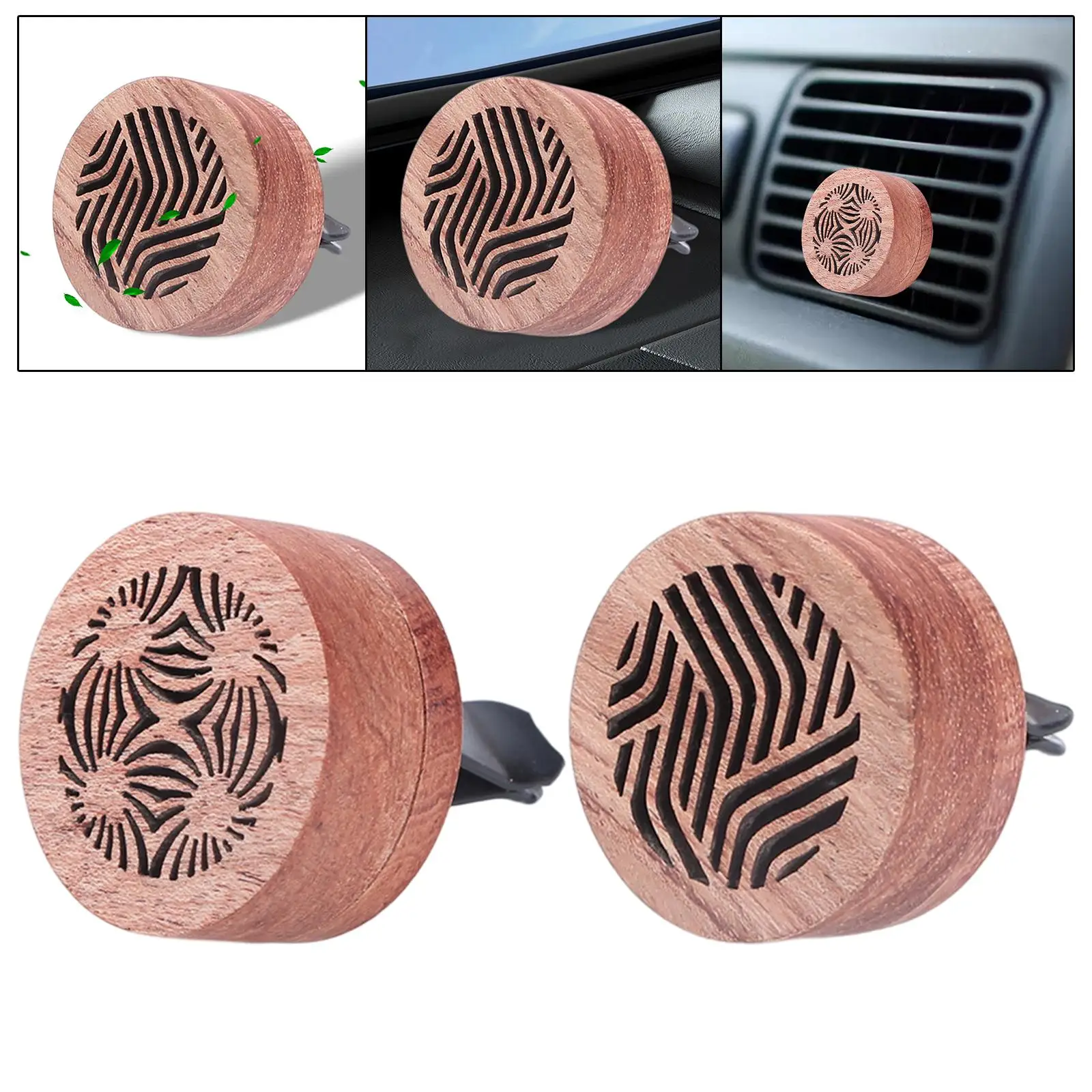 Wooden Empty Vent Clips Essential Oil Car Diffuser for Office Wardrobe Desk