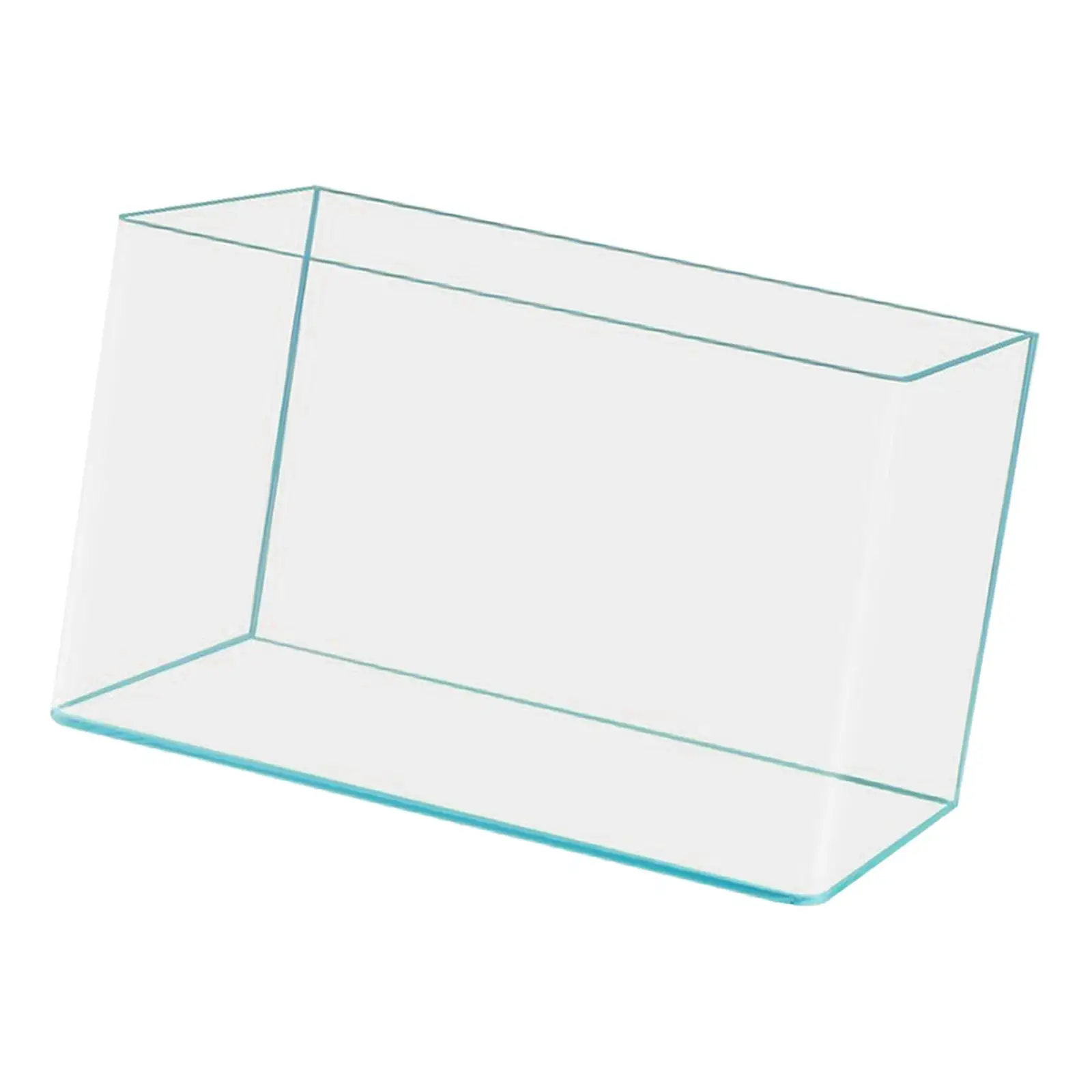 Clear Glass Fish Tank Gift Decorative Compact Versatile Turtle Tank Aquarium Decor for Party Office Birthday Hotel Bedroom