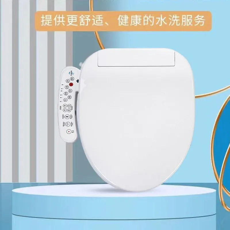 Smart Electric Bidet Seat Automatic Instant Hip Wash Heated Toilet Cover with Remote Control for Bathroom Hygiene Upgrade
