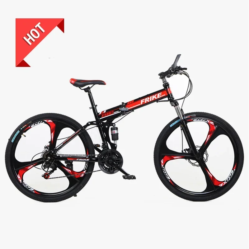 china high quality 26/27.5/29 folding bike mountain bike full suspension foldable bicycle