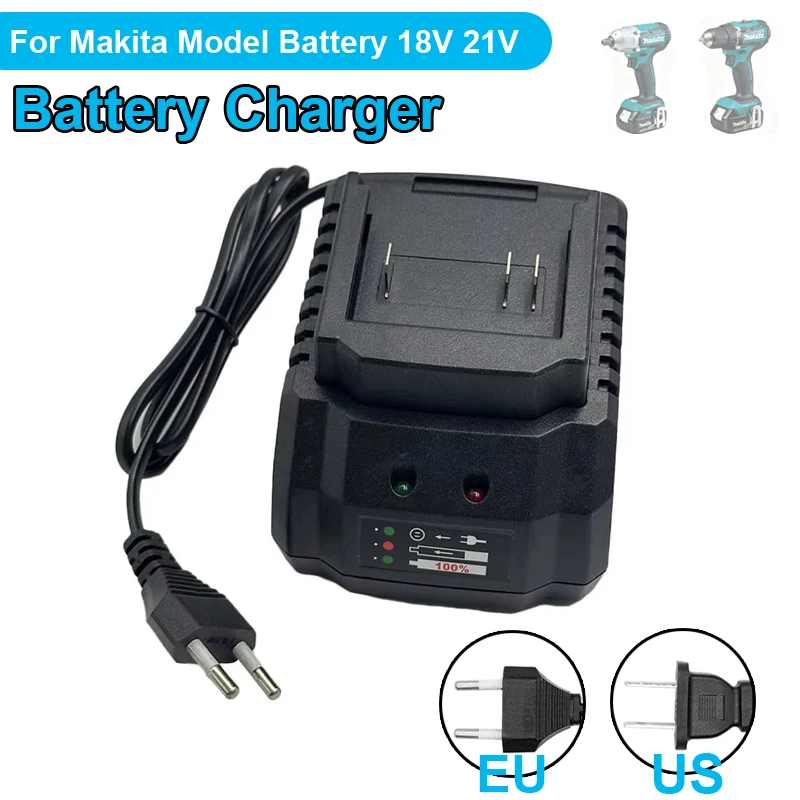 جديد ترقية لماكيتا نموذج شاحن 18 فولت 21 فولت الحفر الكهربائية المفتاح الكهربائي زاوية طاحونة شاحن أداة كهربائية شاحن بطارية #1
