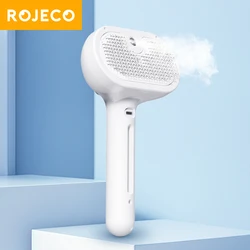 ROJECO 애완 동물 스프레이 헤어 빗, 전문 전기 헤어 스트레이트너 빗, 고양이 애완 동물 마사지 빗, 헤어 케어용 스팀 브러시