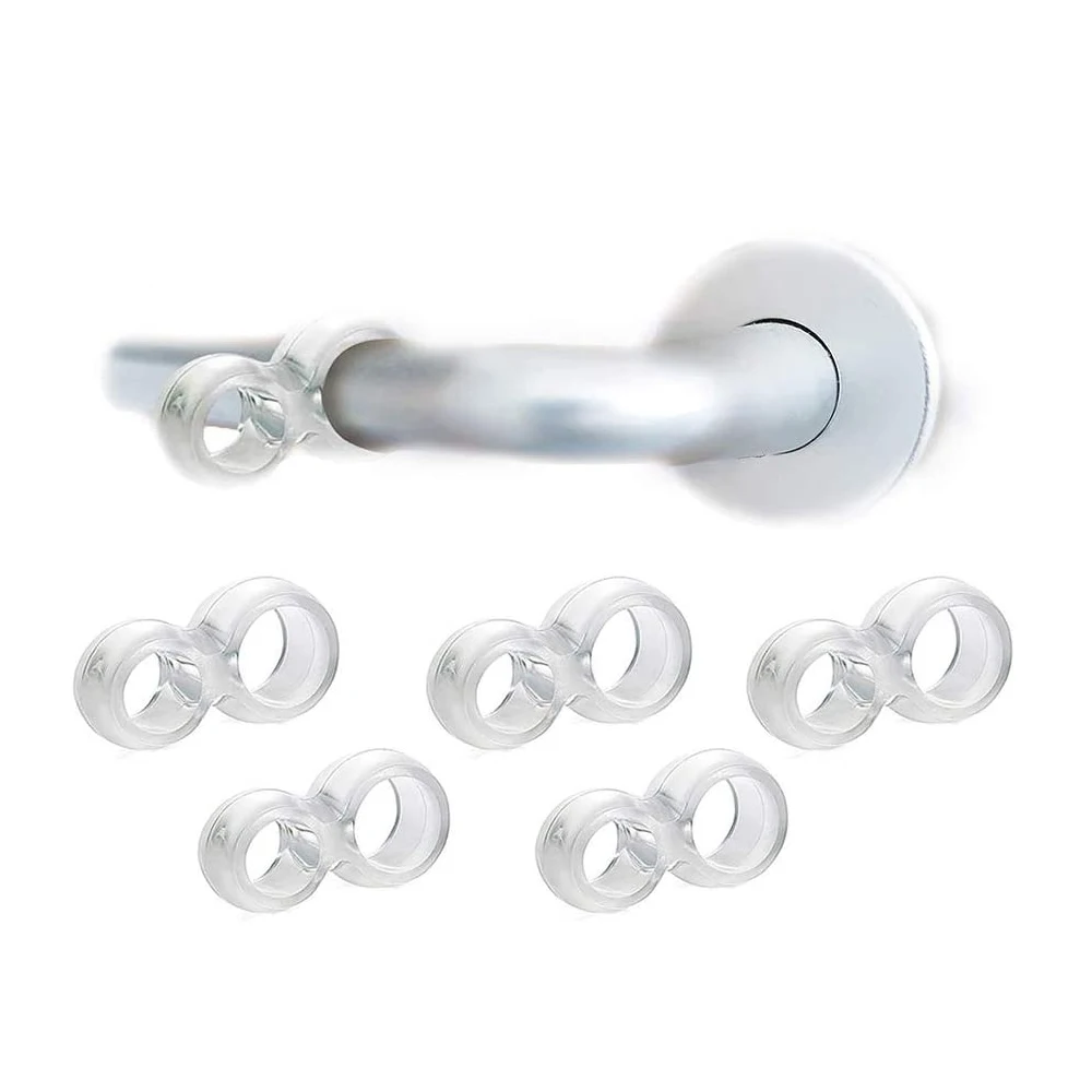 1-20 pces maçaneta da porta rolha transparente pvc fácil instalar maçaneta da porta bocal silenciador crash absorvedor para escritório casa quarto