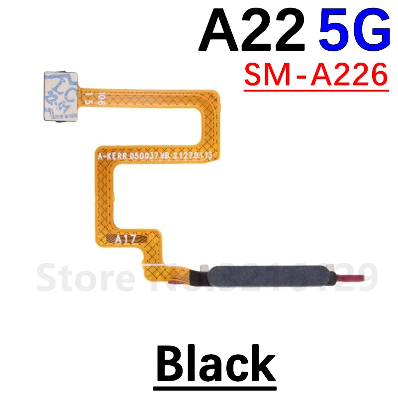 Power Home Button Menu Return Key Fingerprint Touch ID Recognition Sensor Flex Cable For Samsung A12 A125 A127 A22 A225 A226