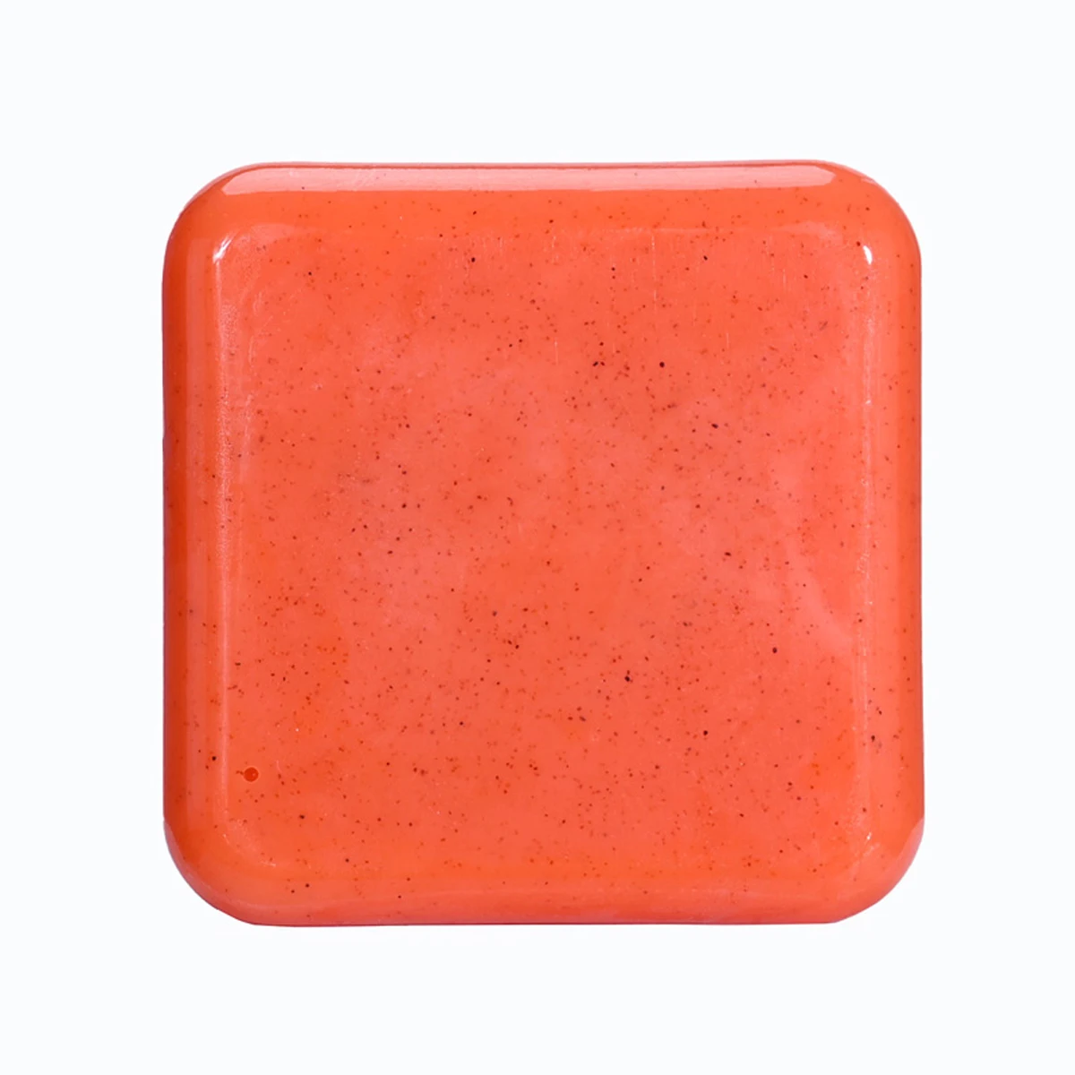 Kojic Acid Scrub Soap orange Fragrance Body Face Wash Nature Ingredient Papaya Floral Pattern Paper Style Bath