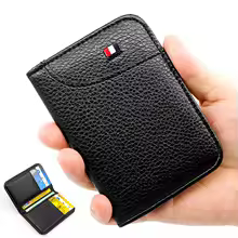 Men's Slim PU Leather Card Wallet