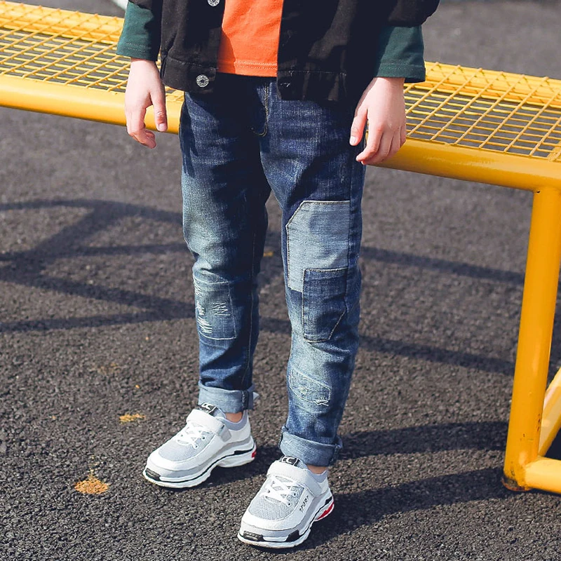 أطفال بنين ملابس نحيل الجينز السراويل الكلاسيكية الأطفال الرضع الدنيم الملابس قيعان الطفل السراويل 4 5 6 7 8 9 10 11 سنة #1