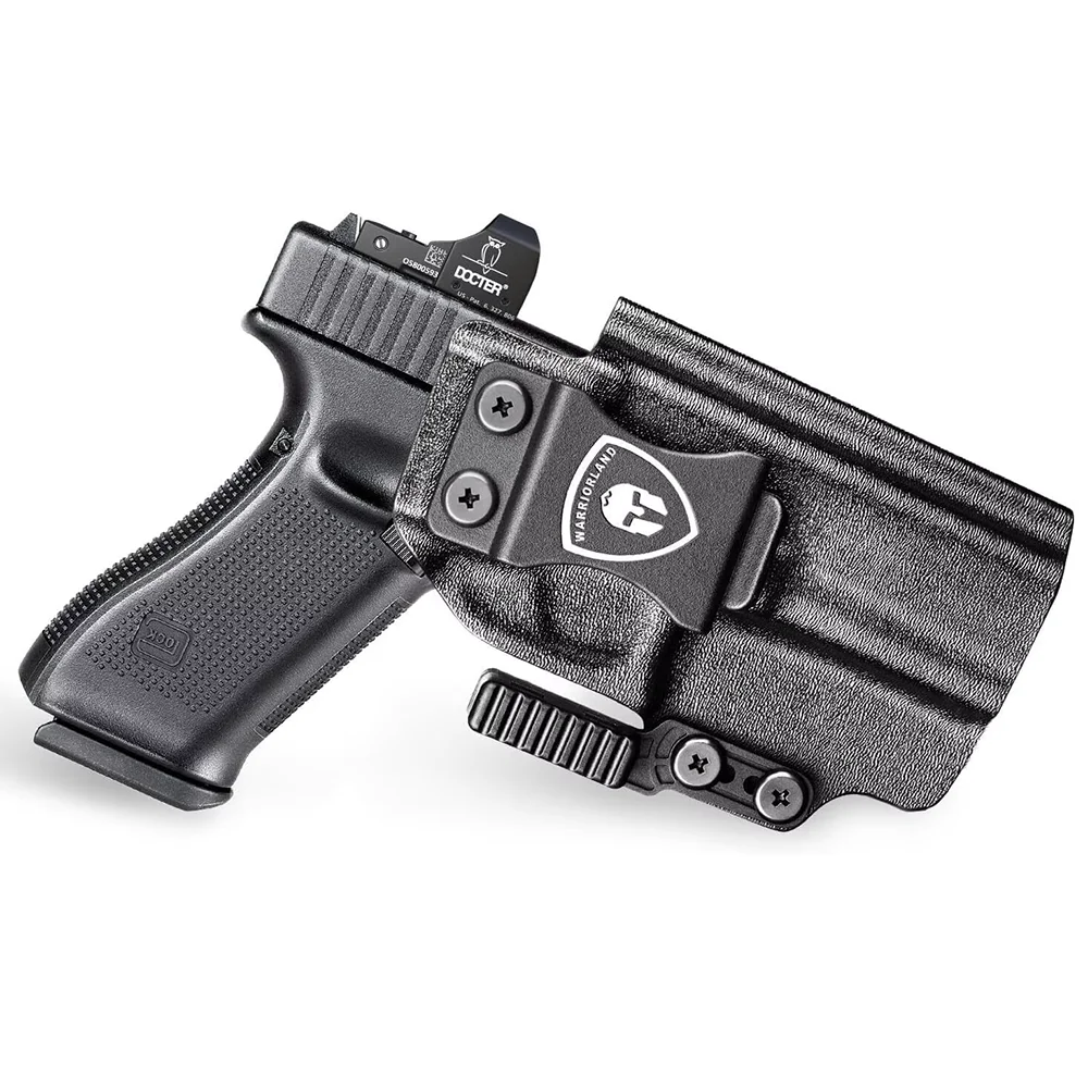 

Only For Glock 17 Gen 3-5 & Glock 22/31 Gen 3-4 ,IWB Kydex Holster,Claw&Optic Cut,Mounting sight,Lock Click Sound,Right hand