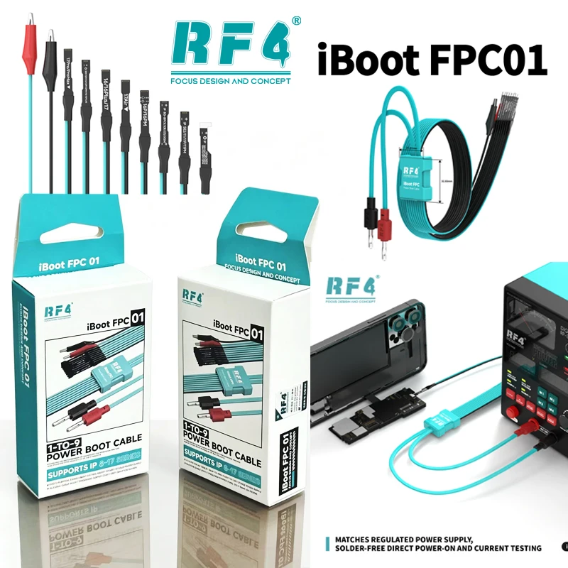 

RF4 iBoot FPC01 Power Boot Cable for iPhone8-17Pro Max Motherboard Activation Power Supply Test Cord Power-on Without The Need