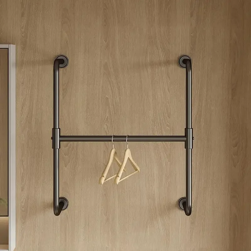 

Stainless Steel Electroplating Hanging Rack for Clothing Store Hotel Bathroom Towel Stand for Home Stay Wall Hang Coat Racks