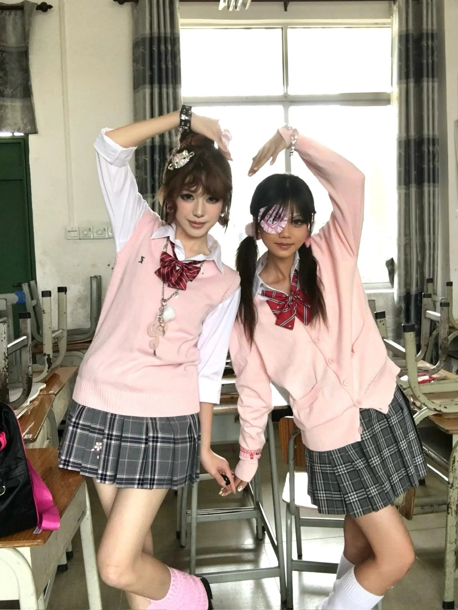 

Оригинальный глаз Waterdrop Long Sve Sailor Suit с завязками на талии, японский комплект Sle School orm Middlewear JK Outfit