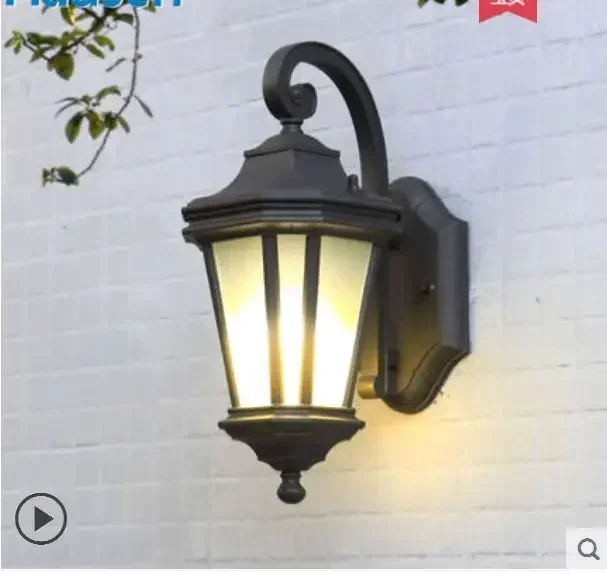 European outdoor wall lamp octagonal simple outdoor outdoor wall lamp exterior wall waterproof garden lamp balcony aisle lights