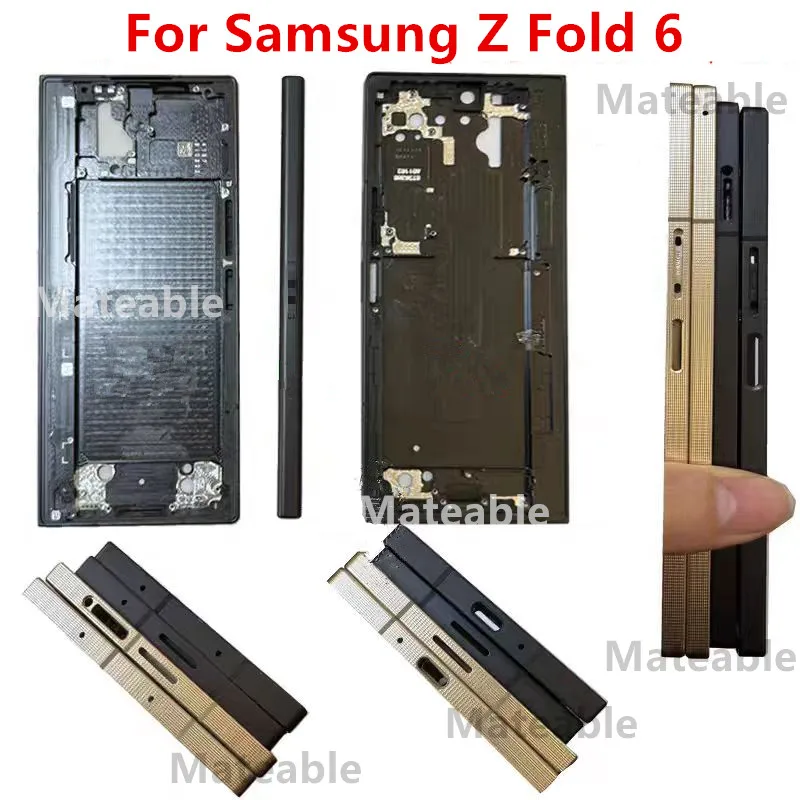 Fold6 For Samsung Galaxy Z Fold 6 F956 Middle Frame Housing Board LCD Faceplate Bezel Replace Repair Parts