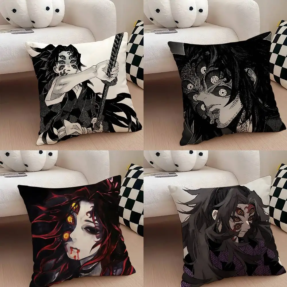 

Cute K-kokushibo O-official Art Pillow Case Throw Pillow Cover Nordic Vintage Style Cushion Covers Home Living Room Sofa Couch