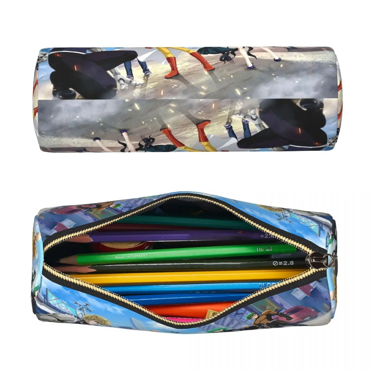 Anime One Punch Man Pencil Case for Students School Pen Box Pencil Bag Stationery Supplies Pen Holder Bag