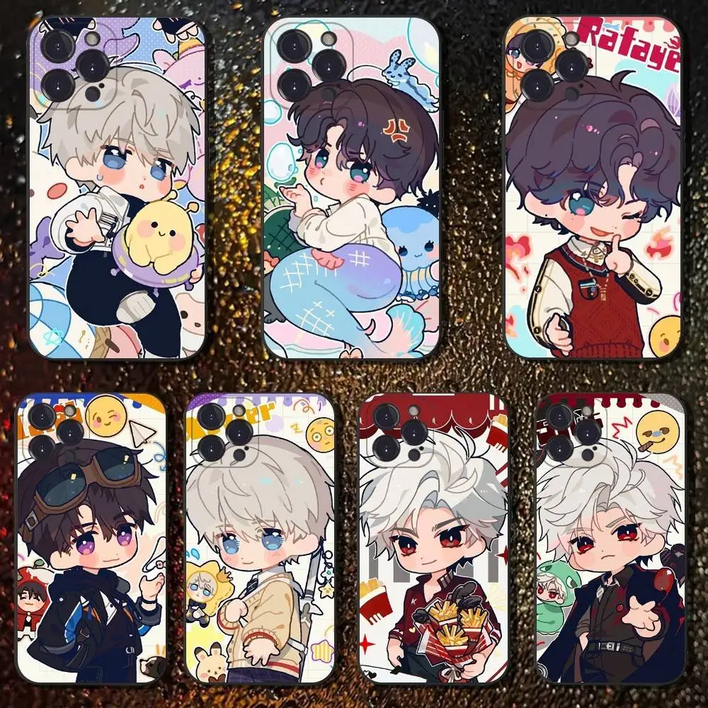 

love and deepspace Phone Case For iPhone 16,15,14,13,12,11 Plus,Pro Max,XS,X,XR,SE,Mini,8,7,Soft Silicone Black Cover
